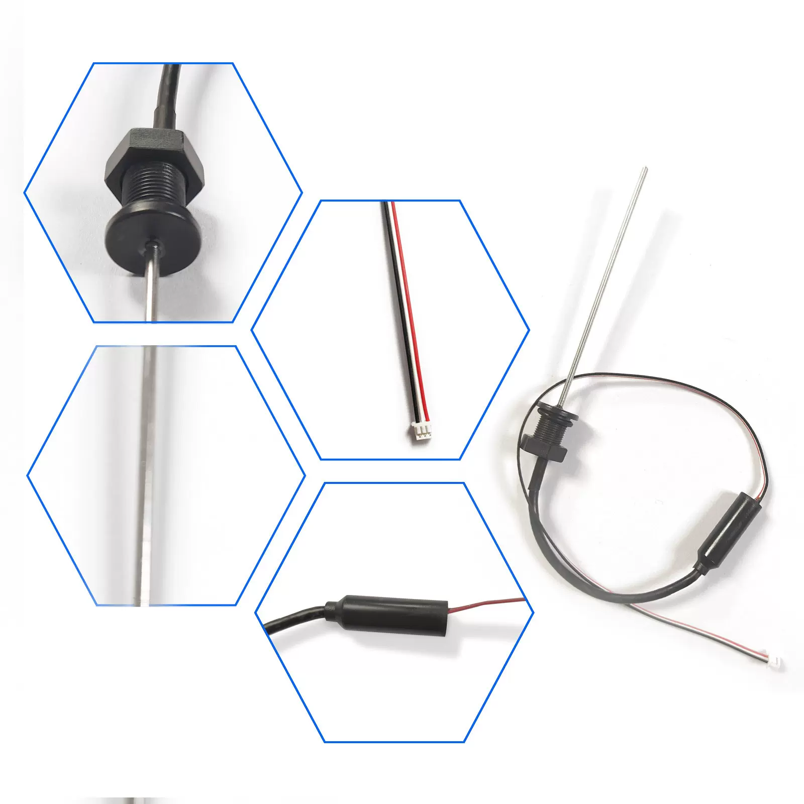 扫地机器人污水箱液位传感器 投入式接触式S304电极式液位传感器