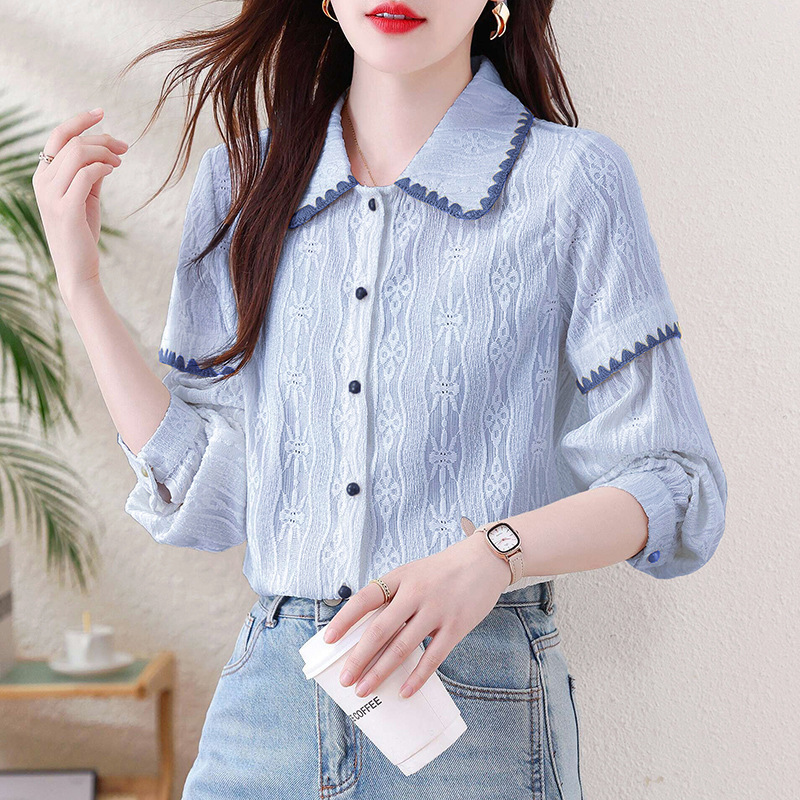 Autumn Women's Tops 2026 New Women's Clothing Versatile Slimming Stylish Shirts Retro Long-Sleeved Shirts for Women