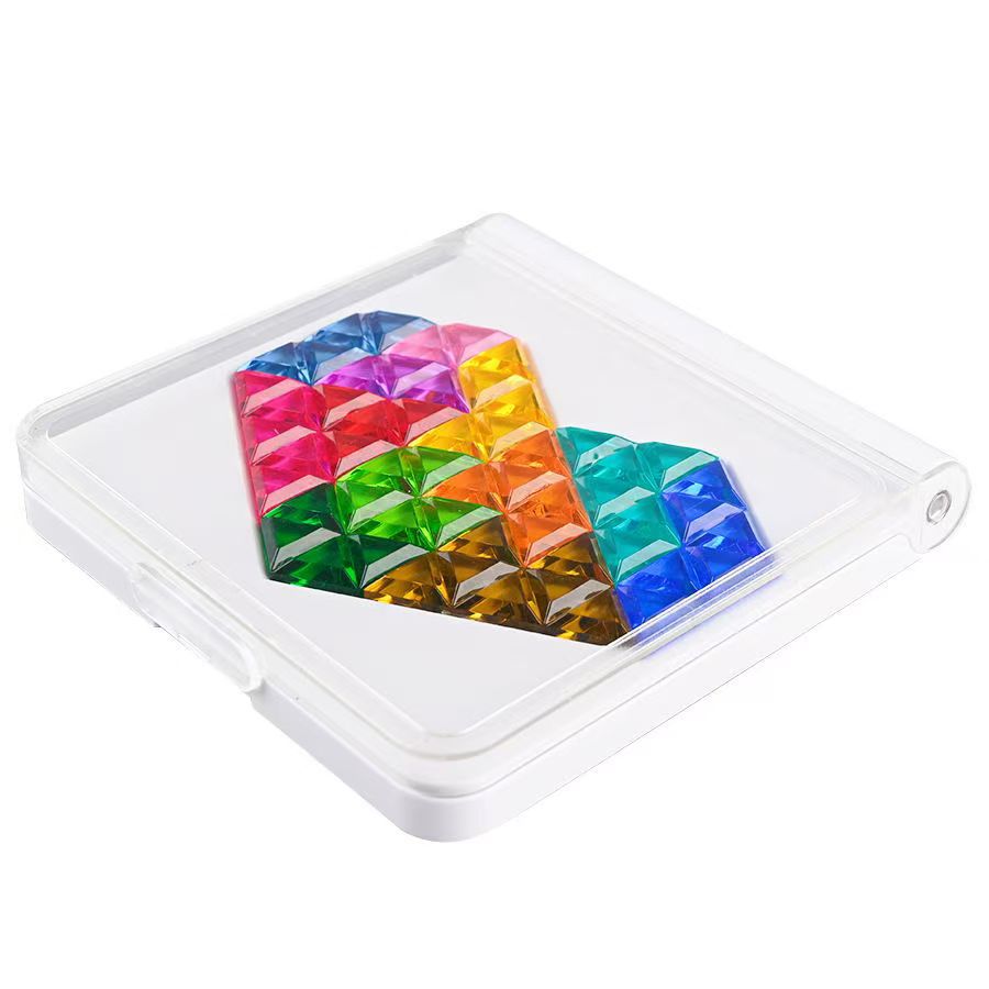 Juegos de mesa transfronterizos rompecabezas amor rompecabezas siete tablero inteligente entrenamiento de pensamiento lógico juguetes interactivos para padres e hijos