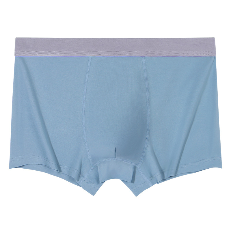 Pantalones interiores de hombre, pantalones de algodón, pantalones de cintura media, pantalones de niño, pantalones cortos cómodos y transpirables de estilo masculino, pantalones cortos de cuatro esquinas, cabeza masculina al por mayor.