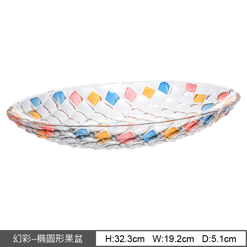 Caja de regalo con plato de frutas de cristal estilo bohemio, regalo de boda para el Año Nuevo Chino, decoración de lujo para sala de estar, estilo checo. image 12