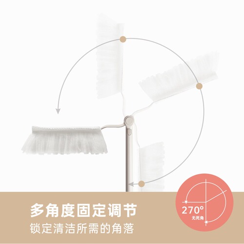 Shengbo Retractable Electrostatic Dust Duster Feather Duster Disposable Replaceable Head High Gap Cleaning and Dust Absorption