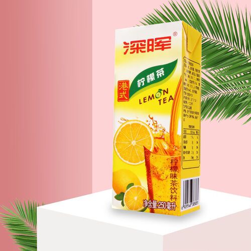 Shenhui Hong Kong style lemon tea drink 250ml*24 boxed summer thirst quenching lemon juice whole box wholesale