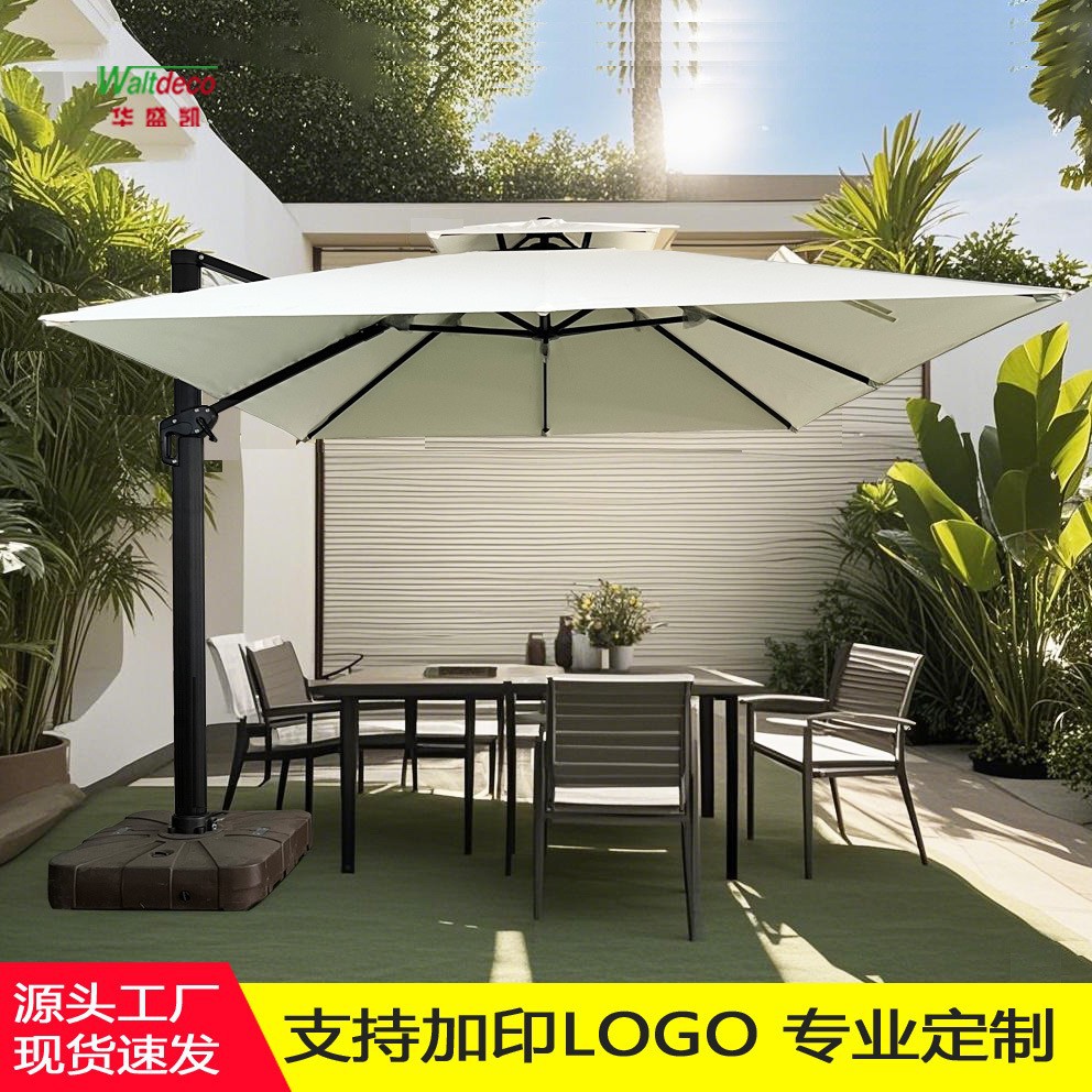 Sombrillas para exteriores, patios de villas, jardines, ocio, balcones de casa, protección solar e impermeabilización, cafeterías, venta al por mayor de sombrillas romanas