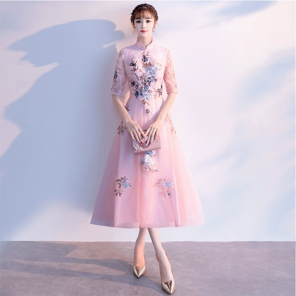 Fuchsia, long, mid-length