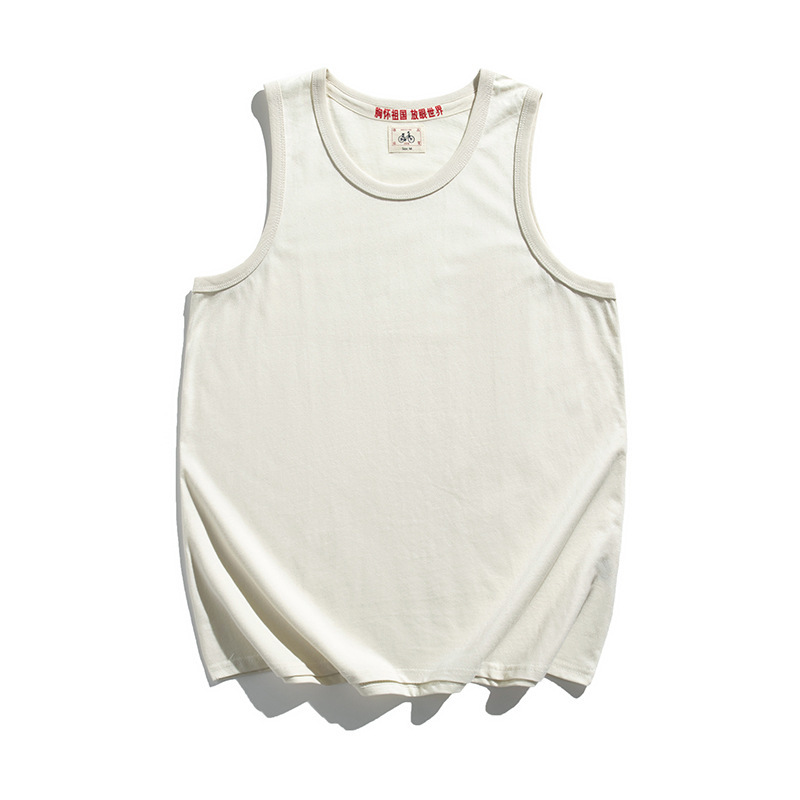 National Tide Retro Nostalgia-Looking at the World in the 1980 s and 1970 s Sleeveless Vest Men's Writing Style National Tide Retro Nostalgia-Looking at the World in the 1980 s and 1970 s Sleeveless Vest Men's Writing Style