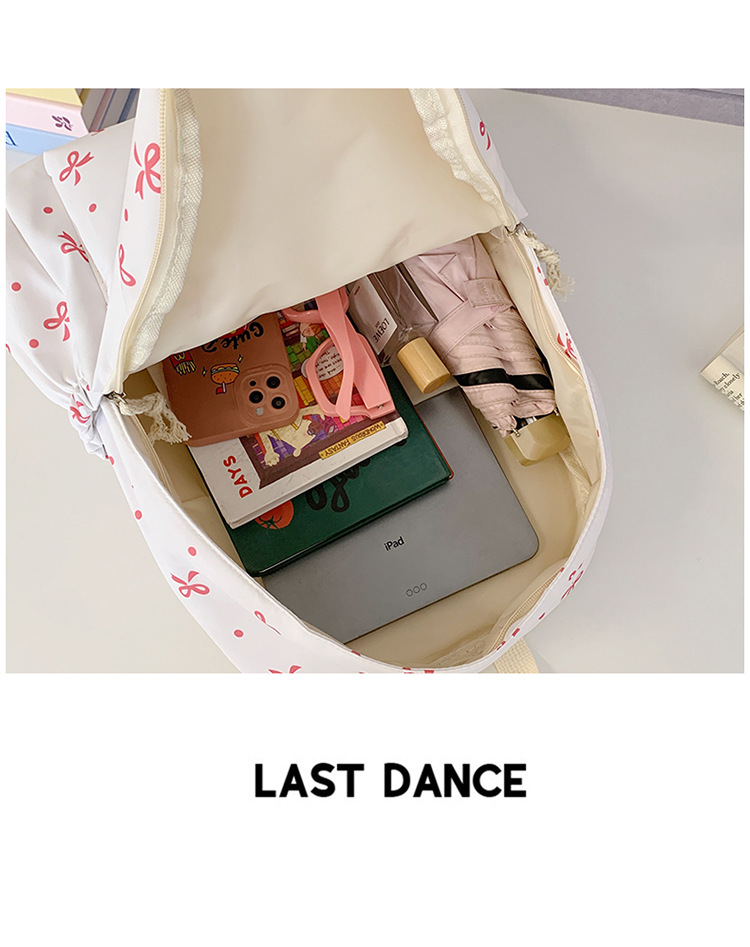 Japanese-style minimalist casual large-capacity backpack for middle and high school students, lightweight and trendy school daypack for girls
