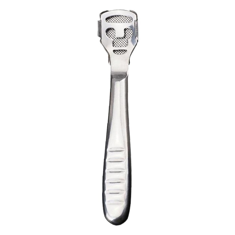 Acero inoxidable pedicura cuchillo cortaúñas raspado piel muerta cuchillo callos piel gruesa cepilladora limpieza cuidado pedicura raspador pie cepilladora