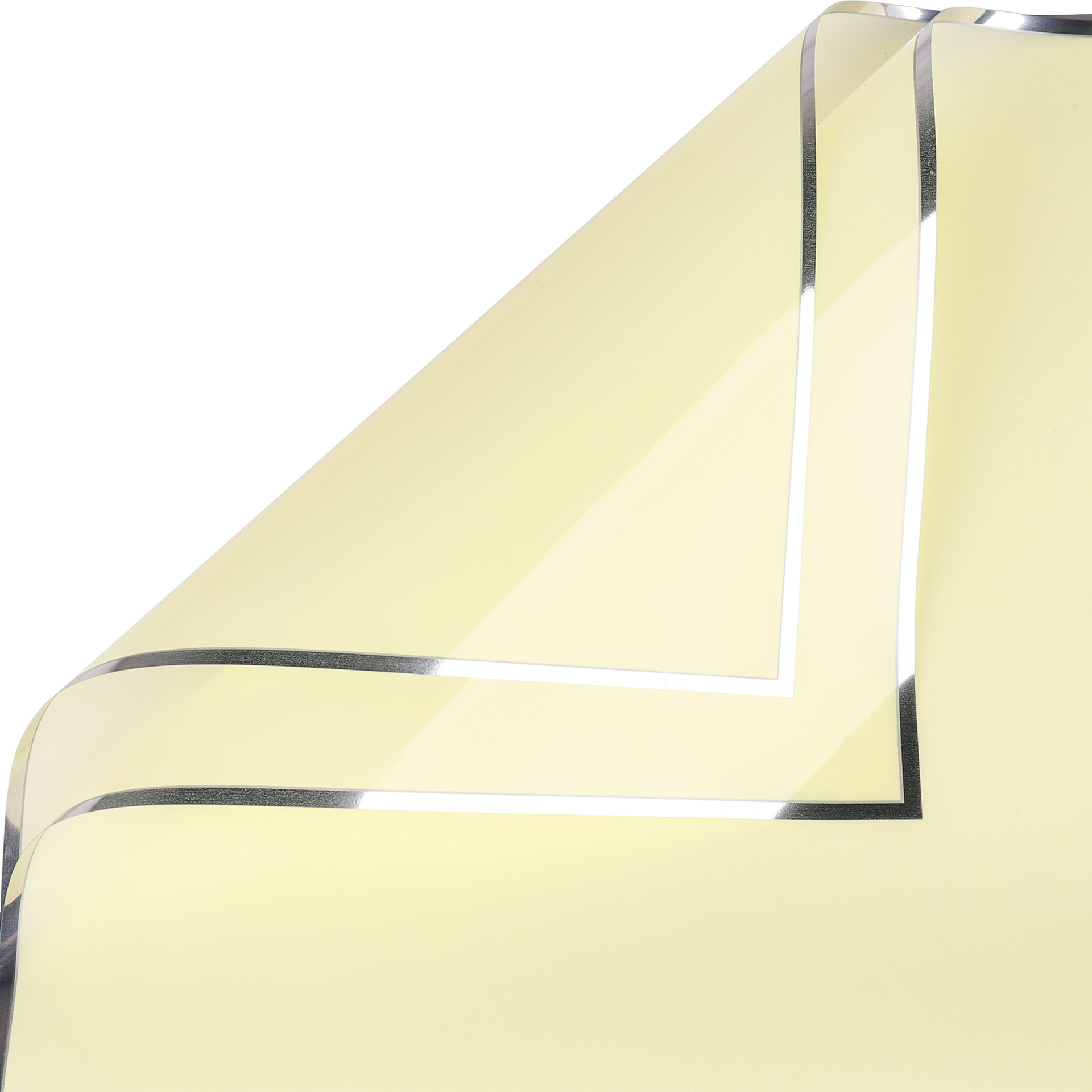 Li Zhi Ran día de San Valentín borde plateado semitransparente papel de niebla impermeable Qixi plata iones gelatina película papel de embalaje de flores