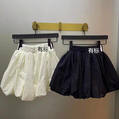 ラベル付きの新しいレディースファッションバービースタイルパフスカートスポーツプリーツパフスカートADスカート安全パンツ付き