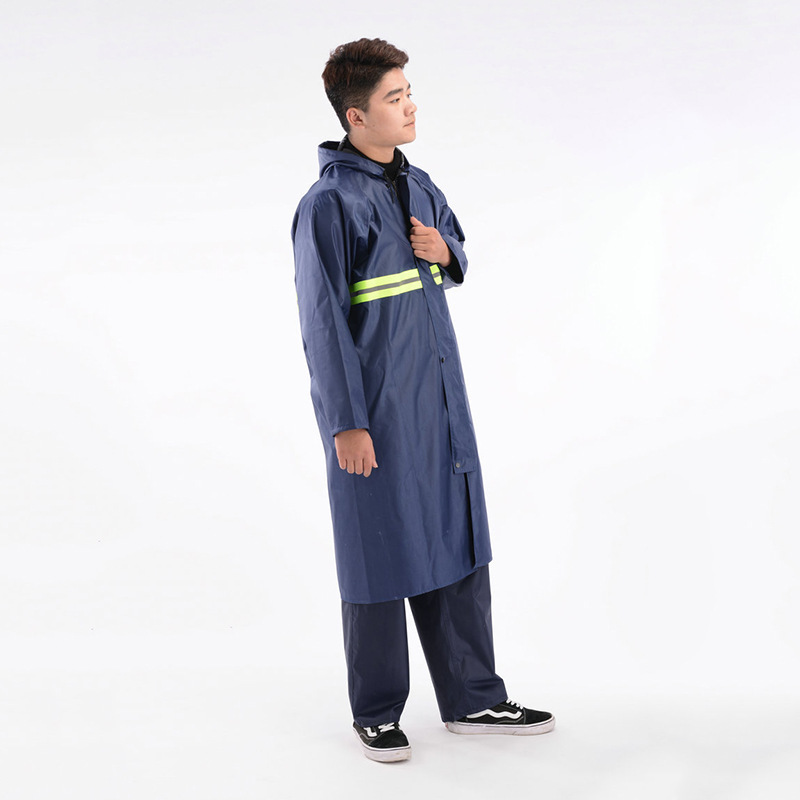 Impermeable de tela Oxford larga integrada de cuerpo entero de una pieza, impermeable de montaña al aire libre para evitar tormentas