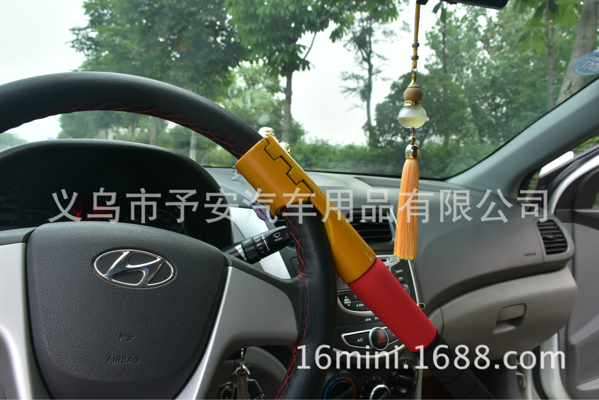 Cross-Border Car Baseball Lock, Steering Wheel Lock, Multi-Functional Anti-Theft Lock, Self-Defense Lock, Factory Direct Sale, Iron, Cross-Border Hot Sale