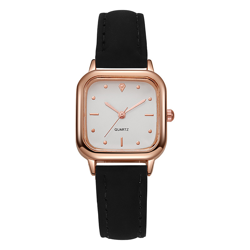 Small Square Shaped Simple Casual Ins Style Niche Light Luxury Big Temperament Quartz Belt Women's Watch_voghion.com