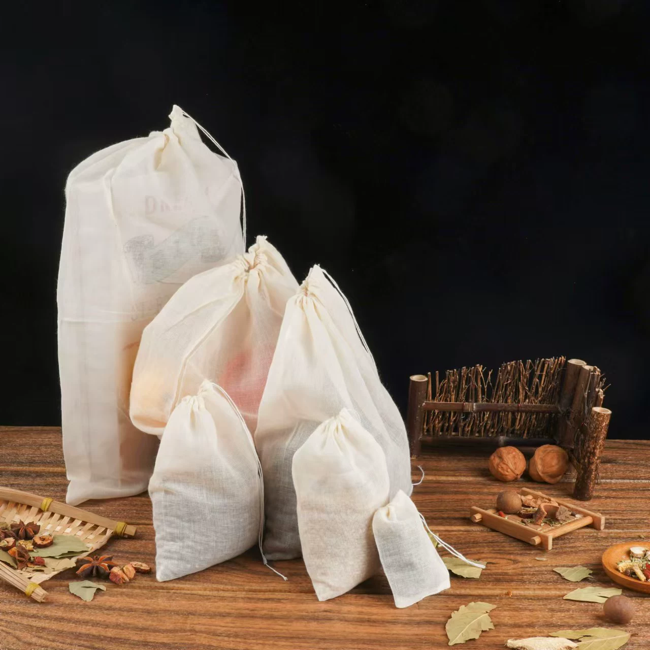 18*20 см хлопчатобумажная марлевая сумка для супа сумка для отвара