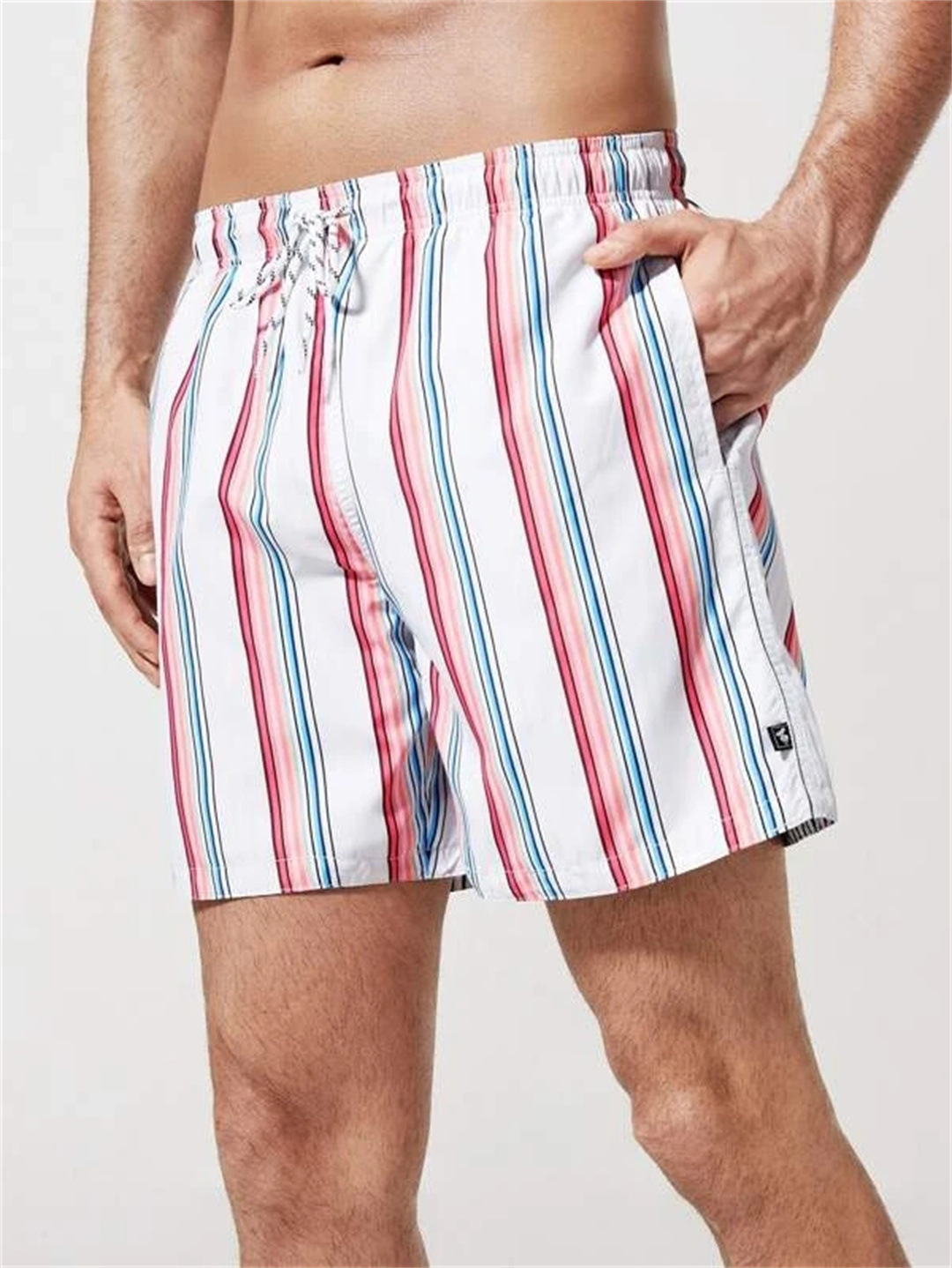 Shorts Pants Type Men's Stripe Solid Color Camouflage Printing Men's Clothing