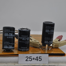 電解電容400V330UF25*45片腳硬腳330UF450V電源變壓器電焊機點焊