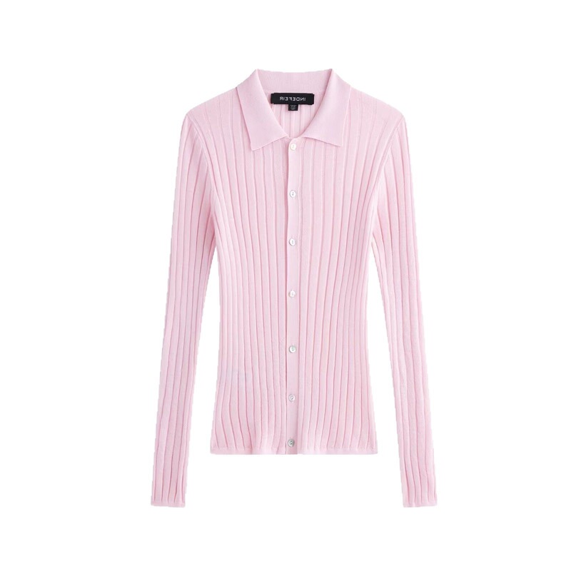 TAOP & ZA Spring and Summer New Women's Commuter Fashion Simple Slimming Rib Knit Jacket 2142048