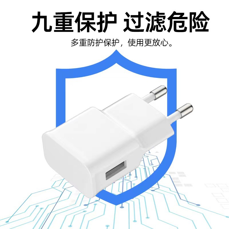 S8 carga rápida cargador adecuado para Samsung S6/S8/S9/10 carga rápida cabeza QC3.0 enchufe de corriente europea y americana