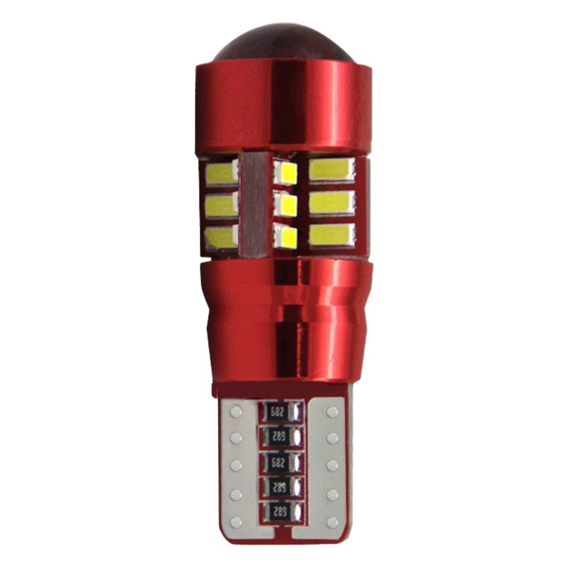 Luz de ancho T10 de coche caliente transfronteriza 3014 27SMD luz de techo decodificación de corriente constante anti-estroboscópico Luz de licencia led