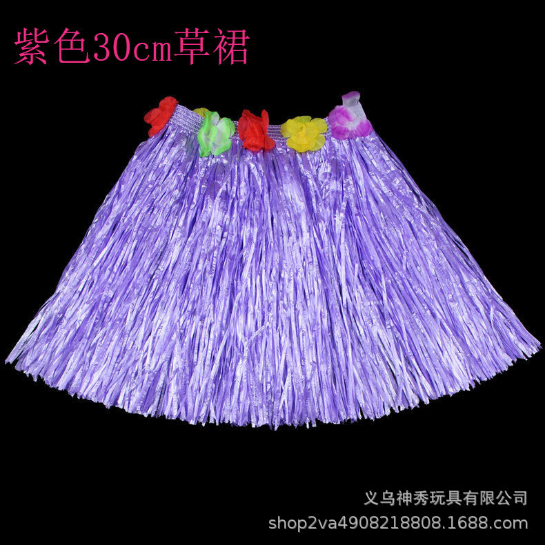 1 Hula guirnalda espectáculo Hawaiian hierba falda longitud 30cm