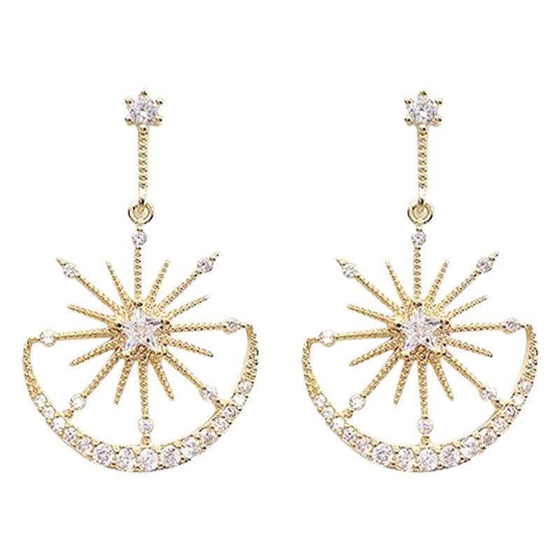 Live broadcast dedicated Korean fashion fashion zircon earrings earrings wholesale live broadcast dedicated Korean fashion