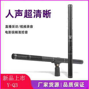 Outdoor Live Interview Wired Microphone Mobile Phone Slr Camera Radio News Recording Dual Mic Core Condenser Microphone