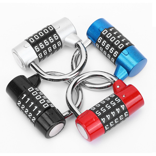Large 5-digit gym locker cabinet tool box mechanical combination lock padlock lock head lock wholesale