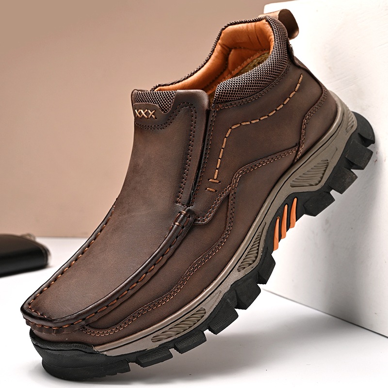 Independent Station Amazon Cross-Border Autumn and Winter Popular Men's Shoes High-Top Wear-Resistant Anti-Slip Outdoor Urban Men's Casual Boots