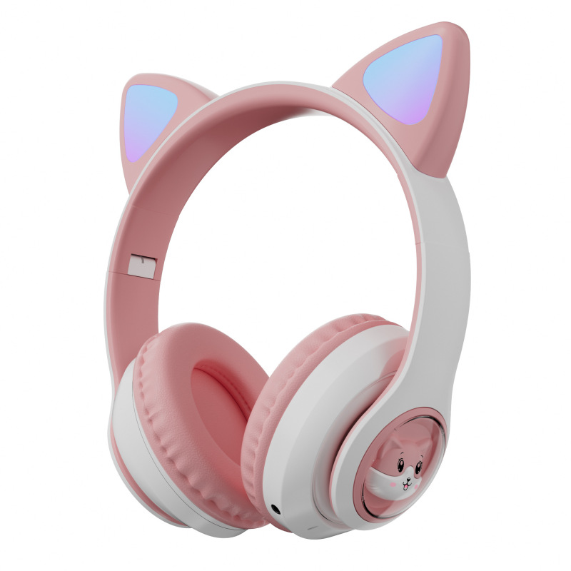 新型stn28t宇宙室猫耳bluetoothイヤホン5.3ヘッドセット萌え系かわいい発光イヤホンクロスボーダー|undefined