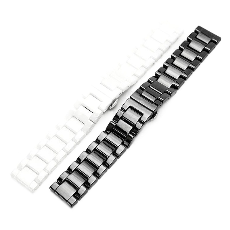 Suitable for apple apple Watch 4 Generation Samsung s4 Huami iwatch 3 Beads Ceramic Strap Bracelet 2022mm
