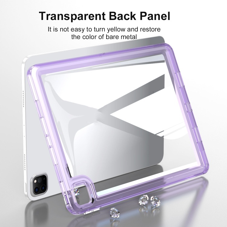 Estancia acrílica transparente de la serie Space para iPad Air 11 2024 / iPad Pro 12.9 2022 / 2021