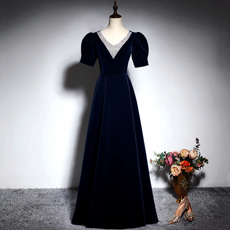 Evening Dress, High-End New Style, Art Exam Piano Dress, Women's Banquet Elegant Choir Performance Dress, Host Annual Meeting Dress Evening Dress, High-End New Style, Art Exam Piano Dress, Women's Banquet Elegant Choir Performance Dress, Host Annual Meeting Dress
