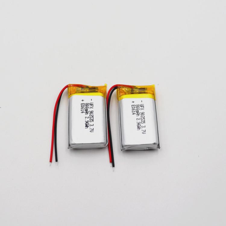 电池厂直供 902535 3.7v 800mAh 智能门锁补水仪胎压检测仪小夜灯