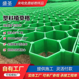 植草格厂家生产草坪格停车场平口园林绿化河道护坡出口塑料植草格