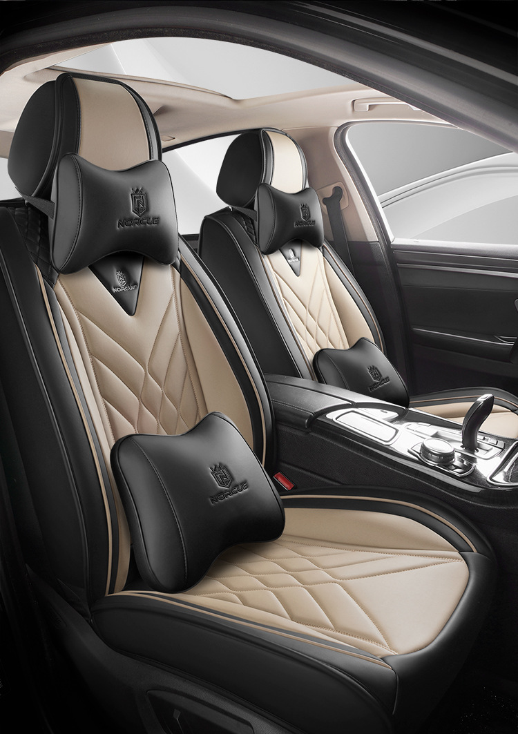 Car Five-Seater Four-Season Universal Car Seat Cushion Fully Surrounded Seat Cushion Cover Fully Covered Seat Cover Breathable Seat Cushion Summer New Style
