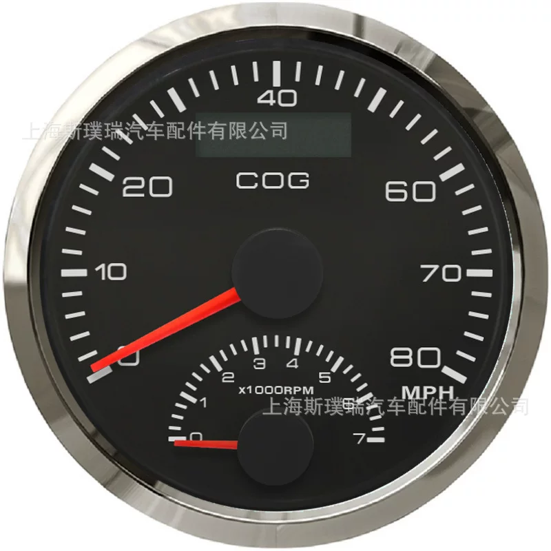 85 мм двухфункциональный инструмент со спутником GPS, спидометр 80 MPH, тахометр 7000 RPM, специальный прибор для судов