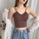 Summer Ice Silk Sling Beautiful Back Vest Latex Cup Spice Girl Beautiful Back Seamless High Elastic Chest Wrapping All-match Sports Underwear for Women
