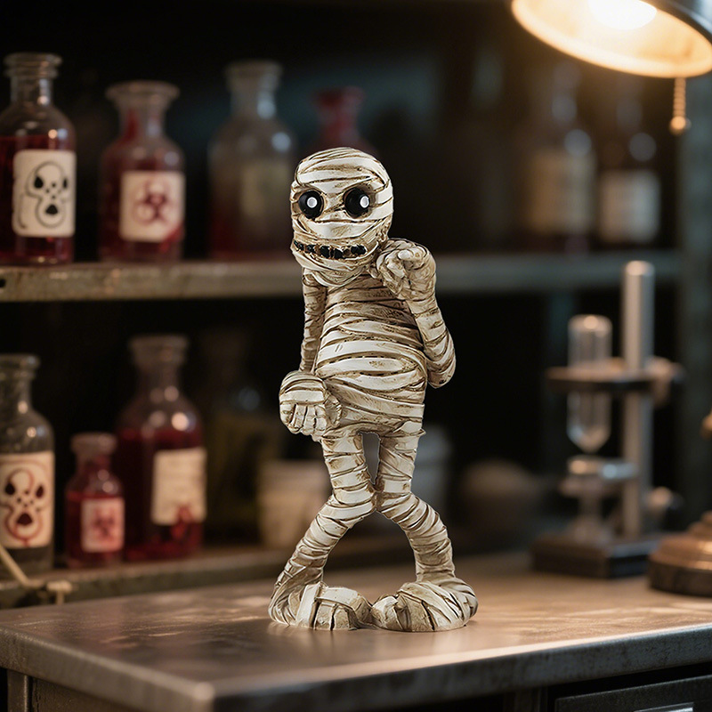  New Mummy Corpse Vampire Resin Ornaments Halloween Desktop Atmosphere Decorations Funny Decorations