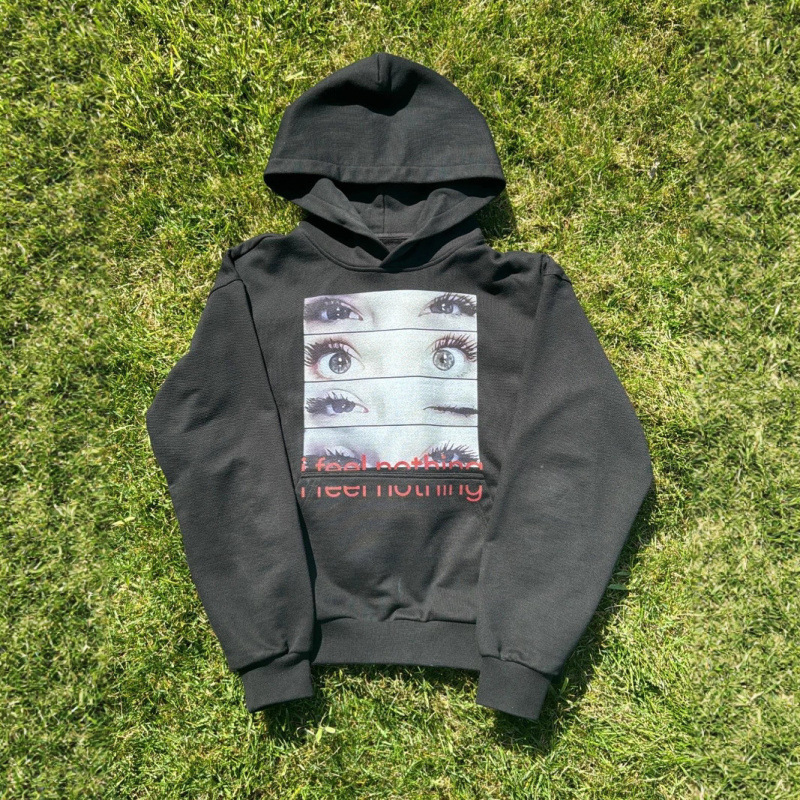 Men's Clothing Dark Print Sweatshirt Long Sleeved Pullover Hoodie Retro Jacket Street Trend Y2k European And American Ins Personality_viptrois.com
