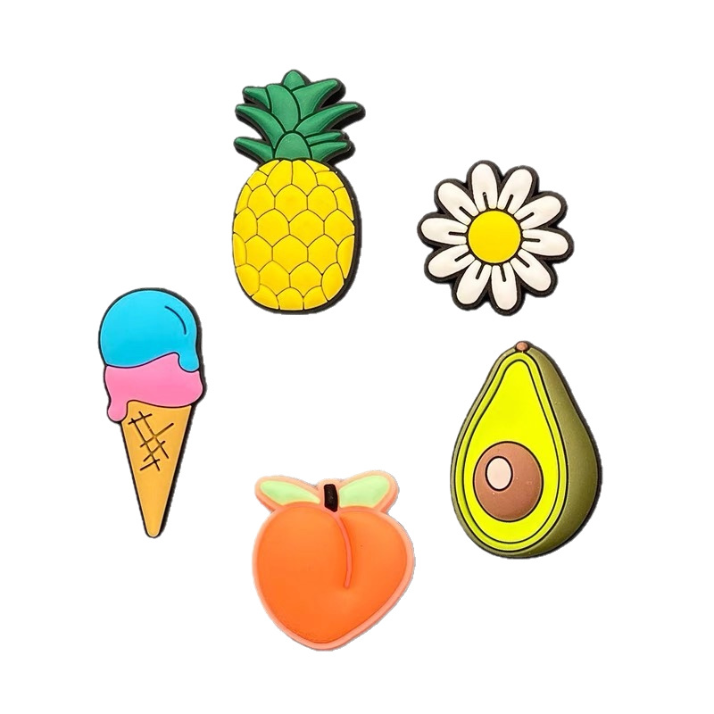 新しい下駄花シリコーン靴バックルソフト接着剤 diy 靴アクセサリー取り外し可能なアクセサリー工場卸売モール同じスタイル