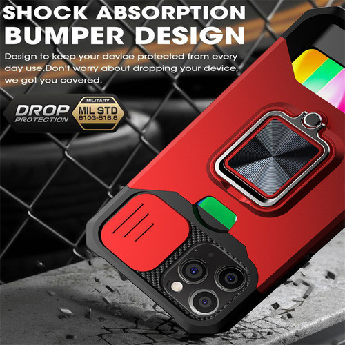 Suitable for iPhone15PROmax ring card phone case 15pro push window 14 bracket anti-fall protective cover