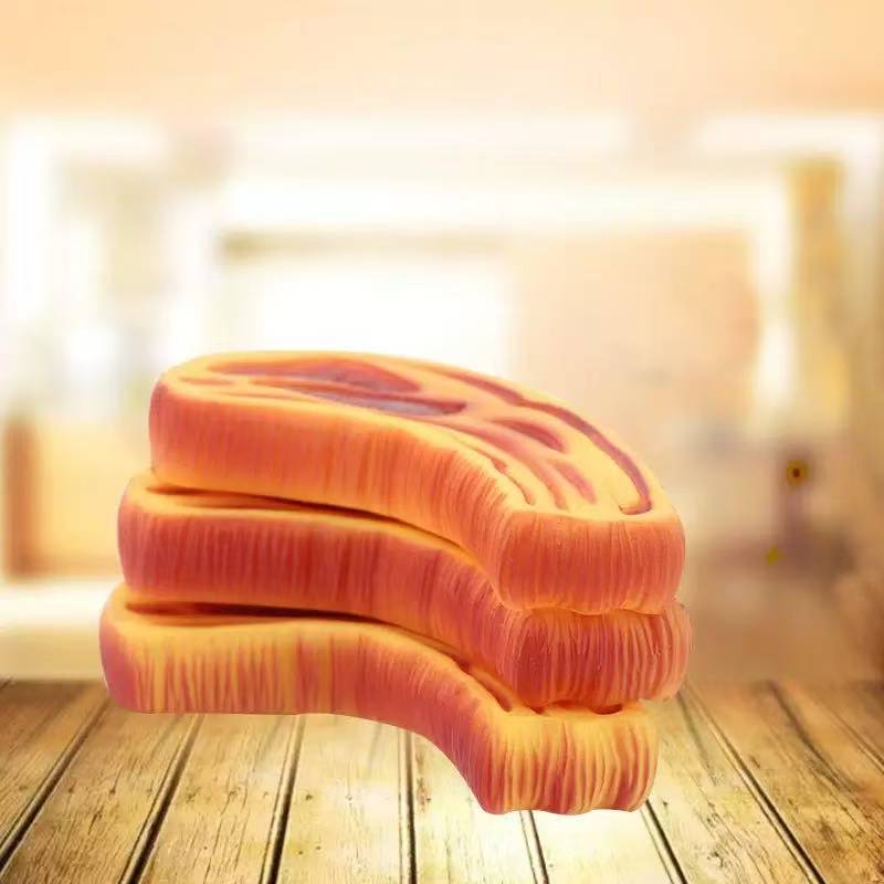 Dog barking steak