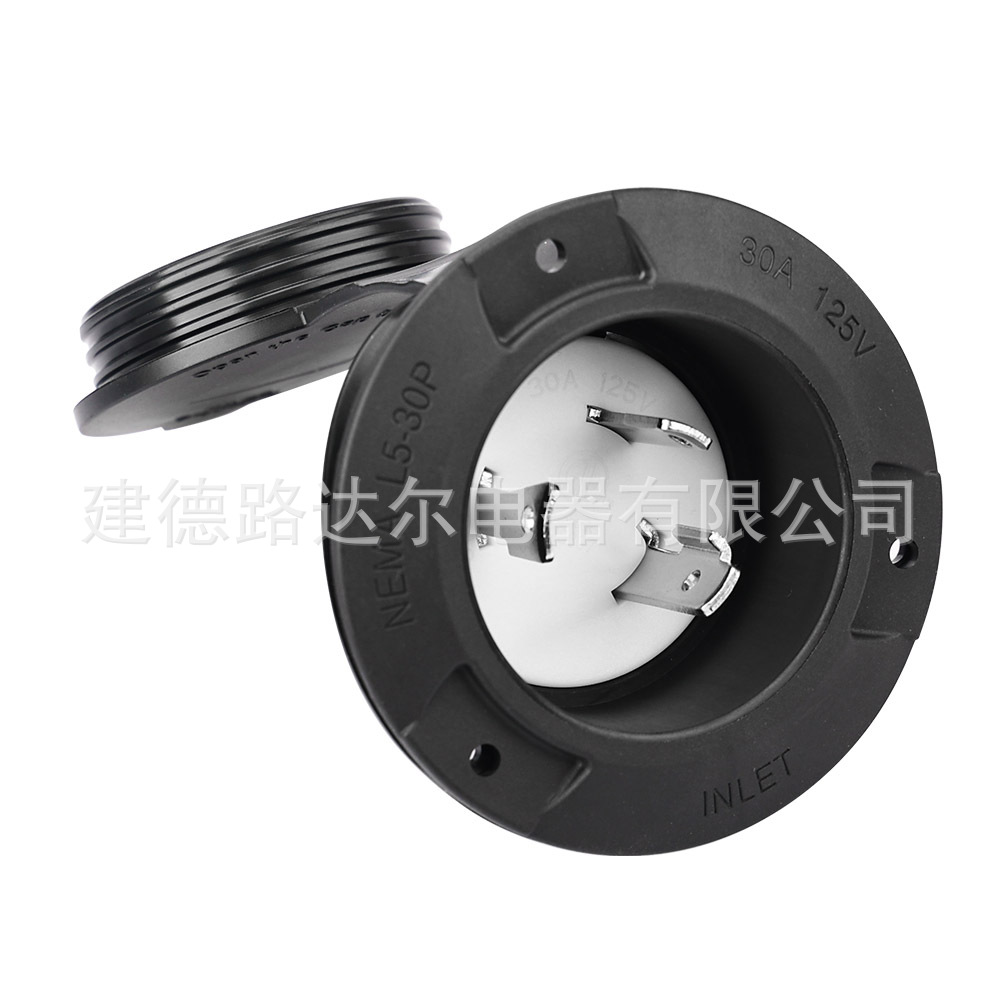 美式三孔 30A 125V工业插座 NEMA L5-30P