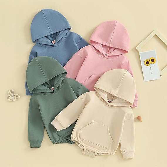 Baby Autumn and Winter Jumpsuit with Hood, Newborn Infant Cross-Border Trade Romper, Soft and Comfortable