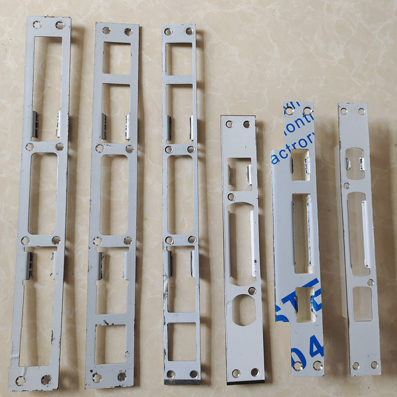 Stainless Steel Anti-Theft Door Frame Latch, Square Head, Round Head Lock Body Guide Piece, Wooden Door Latch Box, Room Door Lock