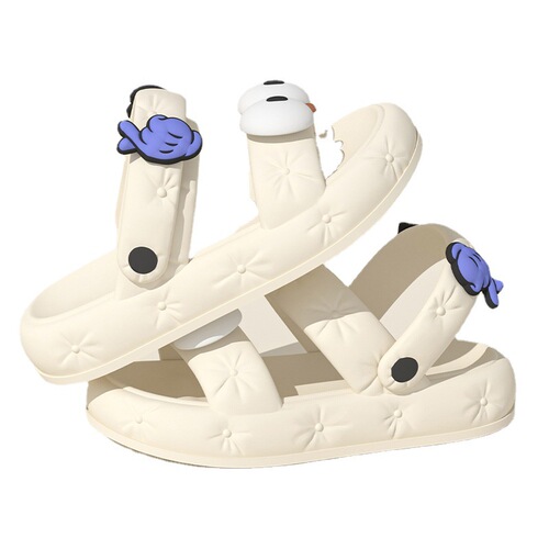 Slippers for women in summer, cute, non-slip, one-shoe, two-wear, beach deodorant EVA slippers, home sandals