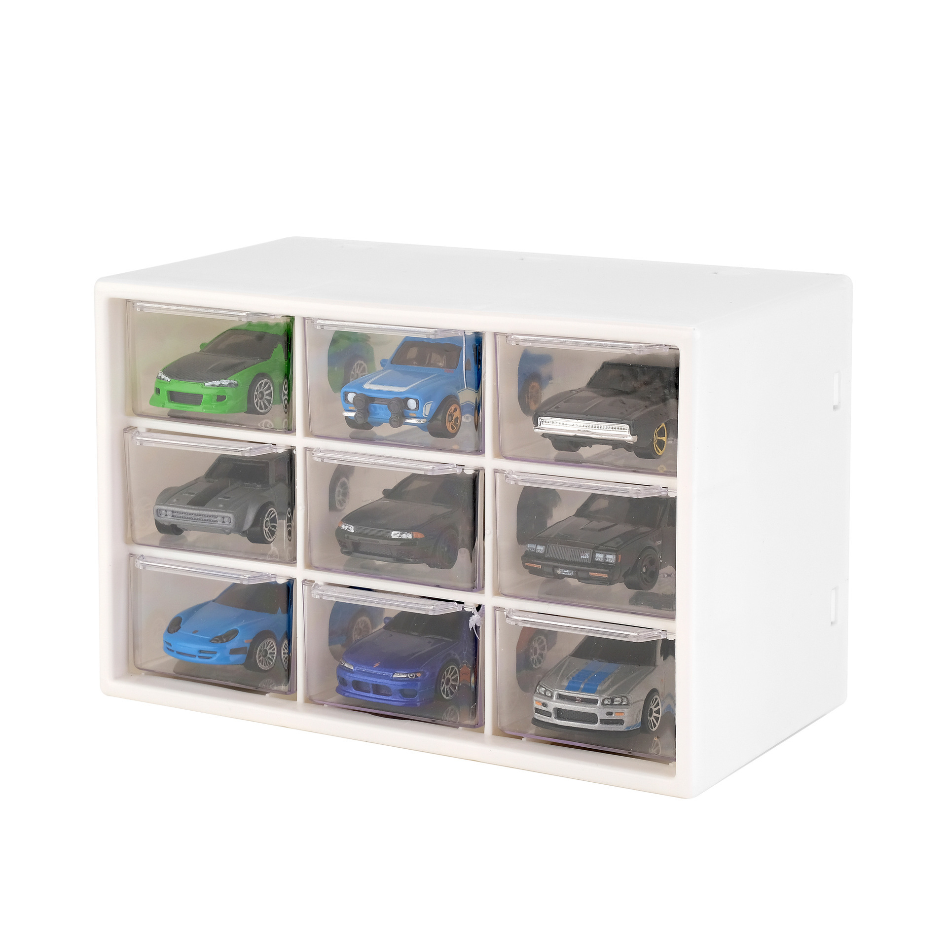 1:64 white nine-grid storage box (120*98*180mm)
