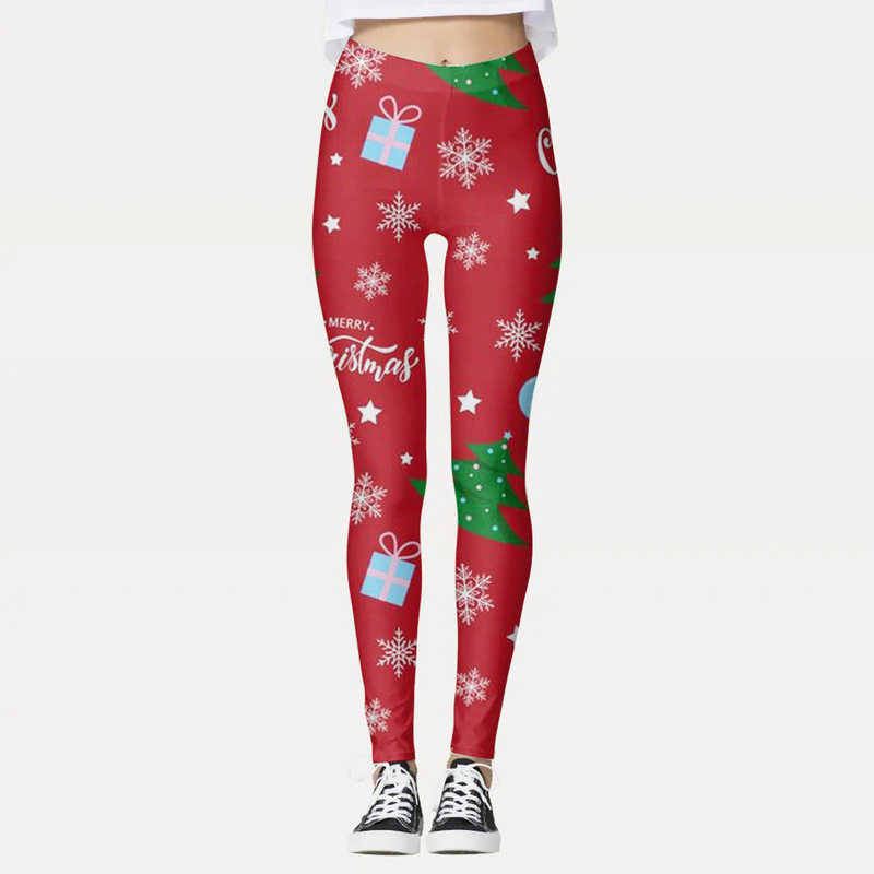 Cross-border European and American New Women's Clothing Personalized Digital Printing Personalized Casual Tight Leggings Slim-fit Slimming Yoga Pants