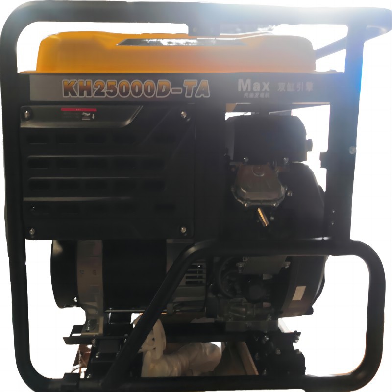 10-20KW全铜电机开架式V型双缸应急移动式汽油发电机组