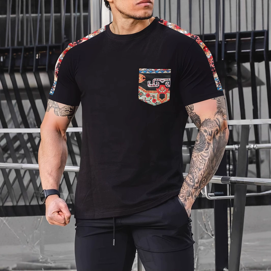 2025 спортивная одежда больших размеров, мужская новая летняя футболка с короткими рукавами, мужские повседневные шорты, модная брендовая красивая быстросохнущая футболка